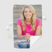 Maak Je Eigen Monogram Foto Golfhanddoek (Insitu)