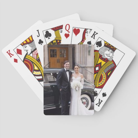 Maak Je Eigen Monogram Foto Speelkaarten (Achterkant)