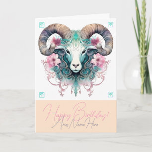 Maak je eigen mooie Aries-sterrenbeeld Feestdagen Kaart