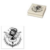 Maak Je Eigen Mooie Bloemblaadjes Feeënprinses Rubberstempel (Gestempeld)