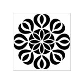 Maak Je Eigen Mooie Bloemblaadjes Mandala Rubberstempel (Afrduk)