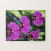 Maak Je Eigen Mooie Paarse Orchidee Bloem  Legpuzzel (Horizontaal)