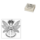 Maak je eigen mooie Pixie-bloemenfee Rubberstempel (Gestempeld)