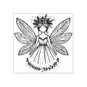 Maak je eigen mooie Pixie-bloemenfee Rubberstempel (Afrduk)