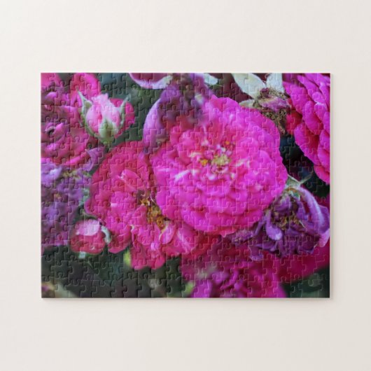 Maak Je Eigen Mooie Roze Bloem Legpuzzel (Horizontaal)
