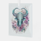Maak je eigen mooie Steenbok-sterrenbeeld Glas Ornament (Voorkant links)
