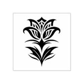 Maak Je Eigen Mooie Tribale Tulp Bloem Rubberstempel (Afrduk)