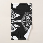 Maak je eigen mooie, vlotte zwart-witfoto's bad handdoek (Handdoek)