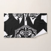 Maak je eigen mooie, vlotte zwart-witfoto's bad handdoek (Handdoek)