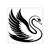 Maak Je Eigen Mooie Zwaan Vogel Rubberstempel (Afrduk)