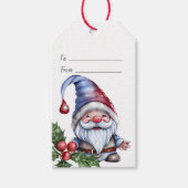 Maak je eigen moppige kerstkabouter cadeaulabel (Voorkant)