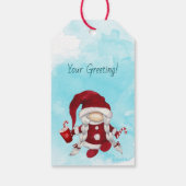 Maak je eigen moppige Kerstmis Cacaognome Cadeaulabel (Achterkant)