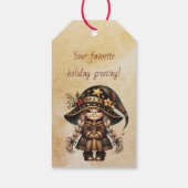 Maak Je Eigen Moppige Magische Kerst Dwerg Cadeaulabel (Achterkant)