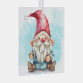Maak je eigen moppige rode Kerst-gnome Glas Ornament (Voorkant Rechts)