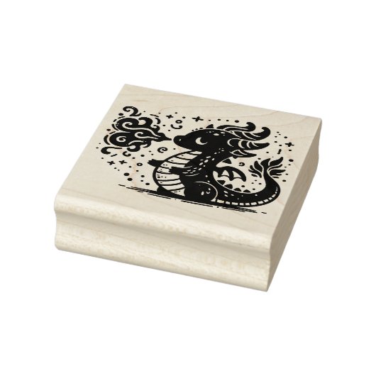 Maak Je Eigen Moppige Vuurspuwende Draak Rubberstempel (Stempel)