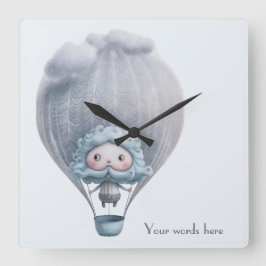 Maak Je Eigen Moppige Warme Luchtballonrit Vierkante Klok