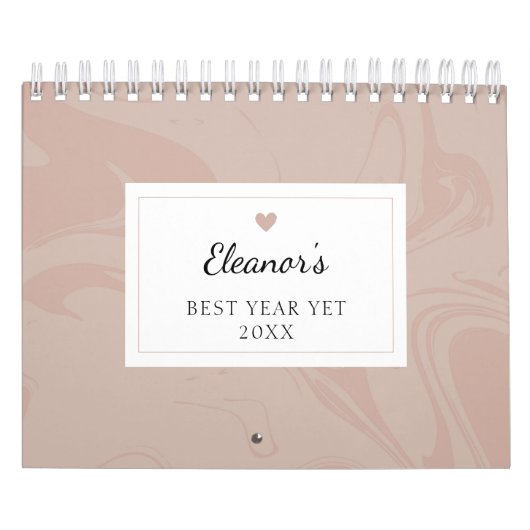 Maak Je Eigen Motiverende Citaten Marmer Effect Kalender (Hoes)