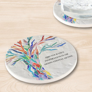 Maak Je Eigen Motiverende / Inspirerende Spreuk Zandsteen Onderzetter