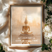 Maak Je Eigen Motiverende Spreuk - Gouden Boeddha Poster