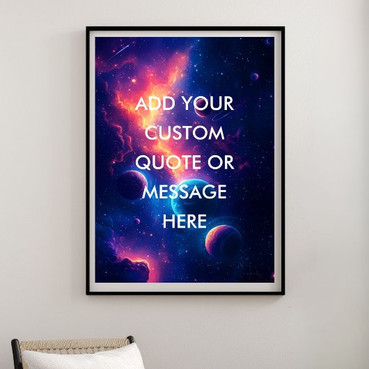 Maak Je Eigen Motiverende Spreuk-Kleurrijk Sterren Poster