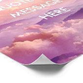 Maak Je Eigen Motiverende Spreuk - Lucht-Mountain Poster (Hoek)