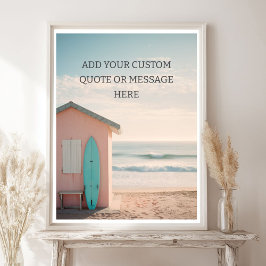 Maak Je Eigen Motiverende Spreuk - Retro Surf Poster