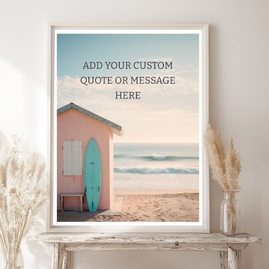 Maak Je Eigen Motiverende Spreuk - Retro Surf Poster