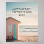 Maak Je Eigen Motiverende Spreuk - Retro Surf Poster (Voorkant)