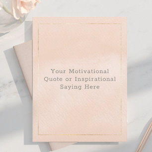Maak Je Eigen Motiverende Spreuk Roze Goud Briefkaart