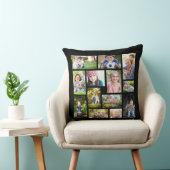 Maak je eigen multi-foto collage zwart-wit kussen (Stoel)