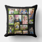 Maak je eigen multi-foto collage zwart-wit kussen (Voorkant)