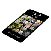 Maak je eigen multi-foto collage zwart-wit magneet (Linkerzijde)