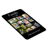 Maak je eigen multi-foto collage zwart-wit magneet (Rechterzijde)