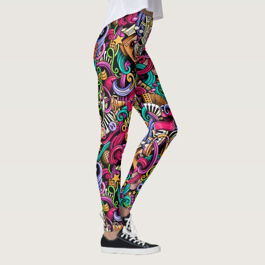 Maak je eigen MUZIEK 2 Pop Mode Leggings (Rechts)