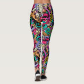 Maak je eigen MUZIEK 2 Pop Mode Leggings (Achterkant)