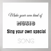 Maak je eigen muziek poster (Voorkant)