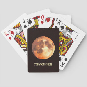 Maak Je Eigen Mysterieuze Oranje Maan Pokerkaarten