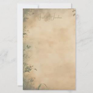 Maak Je Eigen Mystieke Herfsttuin Bloemen Briefpapier