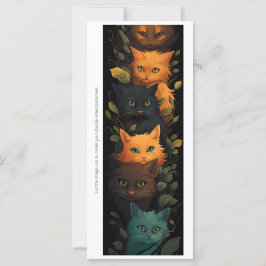Maak Je Eigen Mystieke Kittens bladwijzerkaart