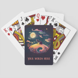 Maak je eigen mystieke landschap met een zwarte ka pokerkaarten