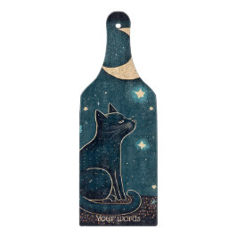 Maak Je Eigen Mystieke Zwarte Kat & Wilde Bloemen Snijplank