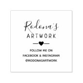 Maak Je Eigen Naam Kunstwerk Zelfinkende Stempel (Design)