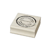 Maak Je Eigen Naam Moderne Ronde Retouradres Rubberstempel (Stempel)