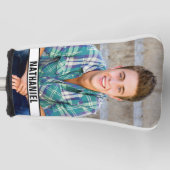 Maak Je Eigen Naam Monogram Foto Golfheadcover (Voorkant)