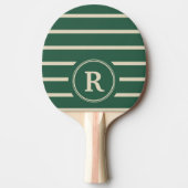 Maak Je Eigen Naam Monogram Ontwerp Tafeltennisbatje (Voorkant)