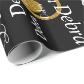 Maak je eigen naam patroon . Glitter musical Cadeaupapier (Rol Hoek)