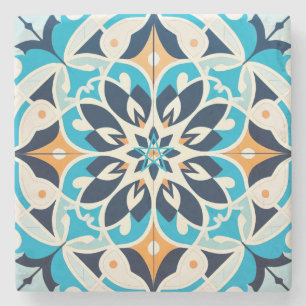 Maak Je Eigen Nep Talavera Turquoise Goud Stenen Onderzetter