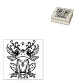Maak Je Eigen Nieuwsgierige Fee Kikker Rubberstempel (Gestempeld)