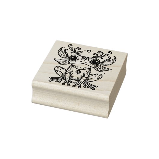 Maak Je Eigen Nieuwsgierige Fee Kikker Rubberstempel (Stempel)