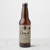 Maak je eigen nummer 1 papa verjaardag leuk monogr bier etiket (Voorkant)